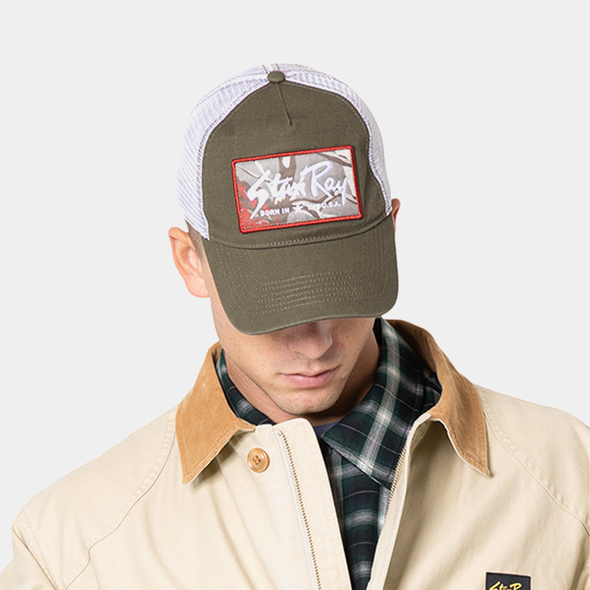 Stan Ray Patch Trucker Cap Oak Camo