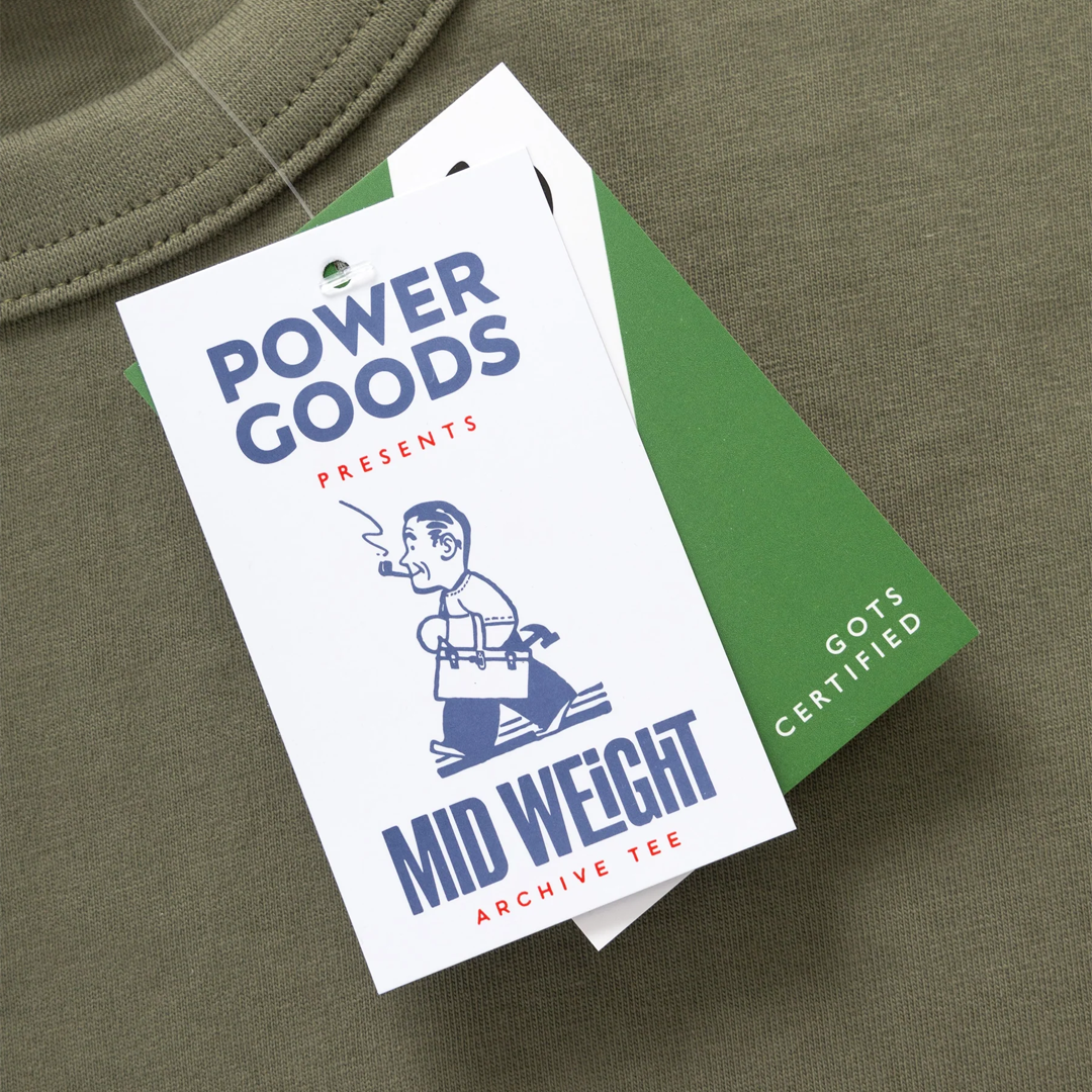 Power Goods Archive Tee Olive