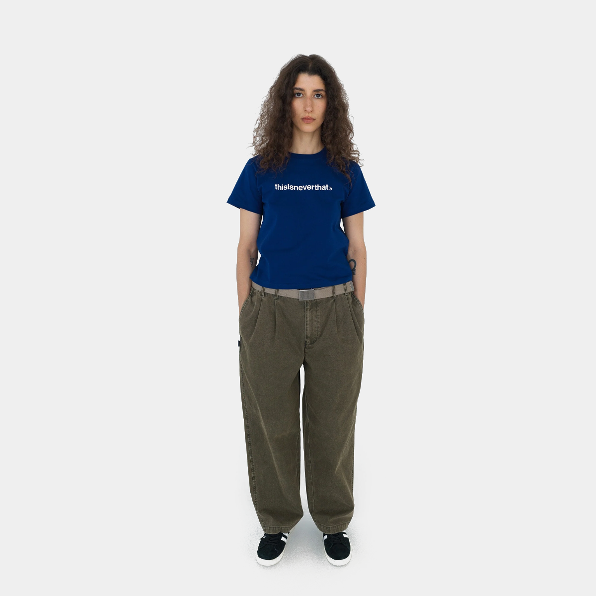 thisisneverthat Double Pleated Wide Pant Dark Olive