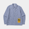 Service Works Gingham Waiter Shirt Blue