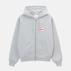 Gramicci Oval Patch Zip Hooded Sweatshirt Heather Grey