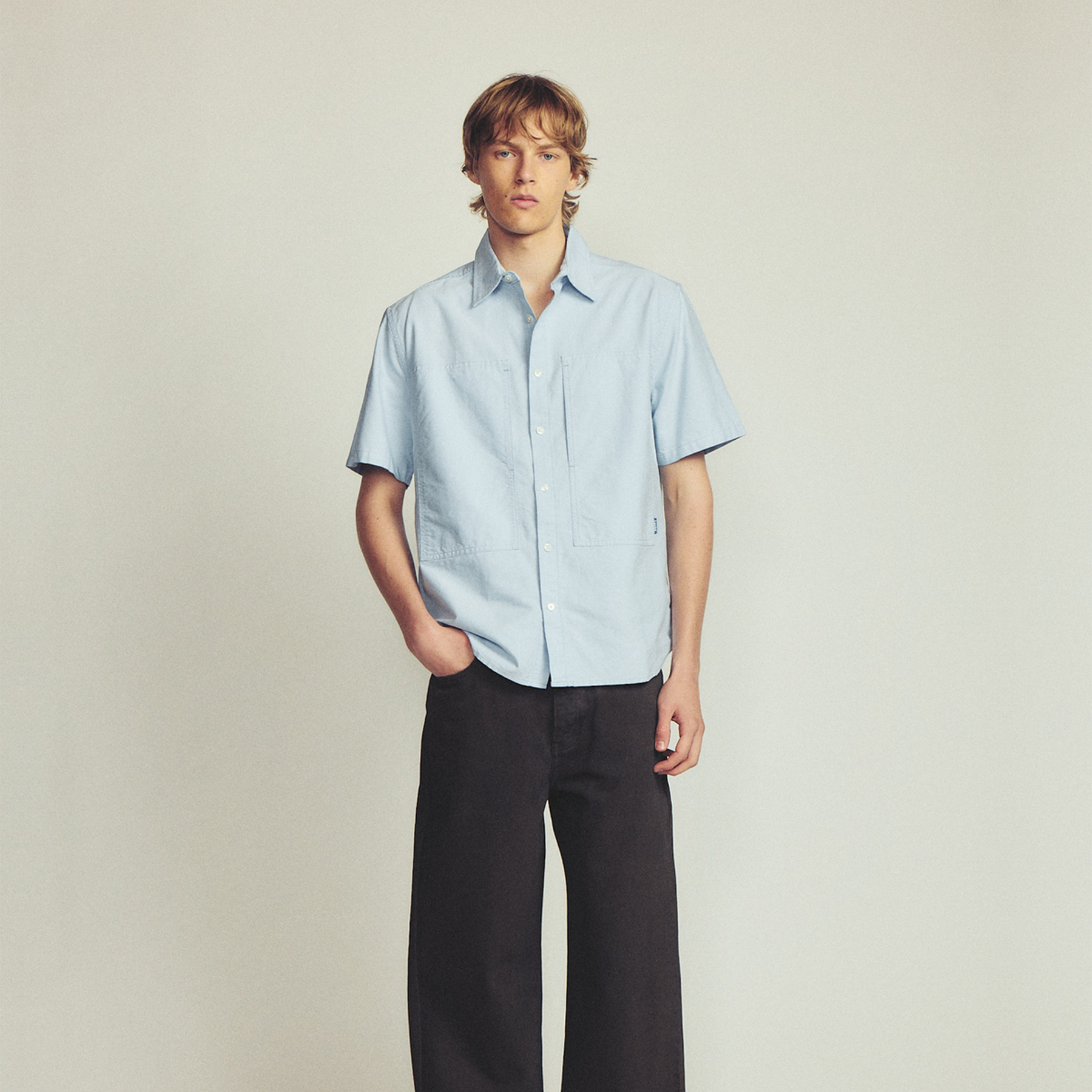 Larriet Cliff S/S Shirt Blue Oxford