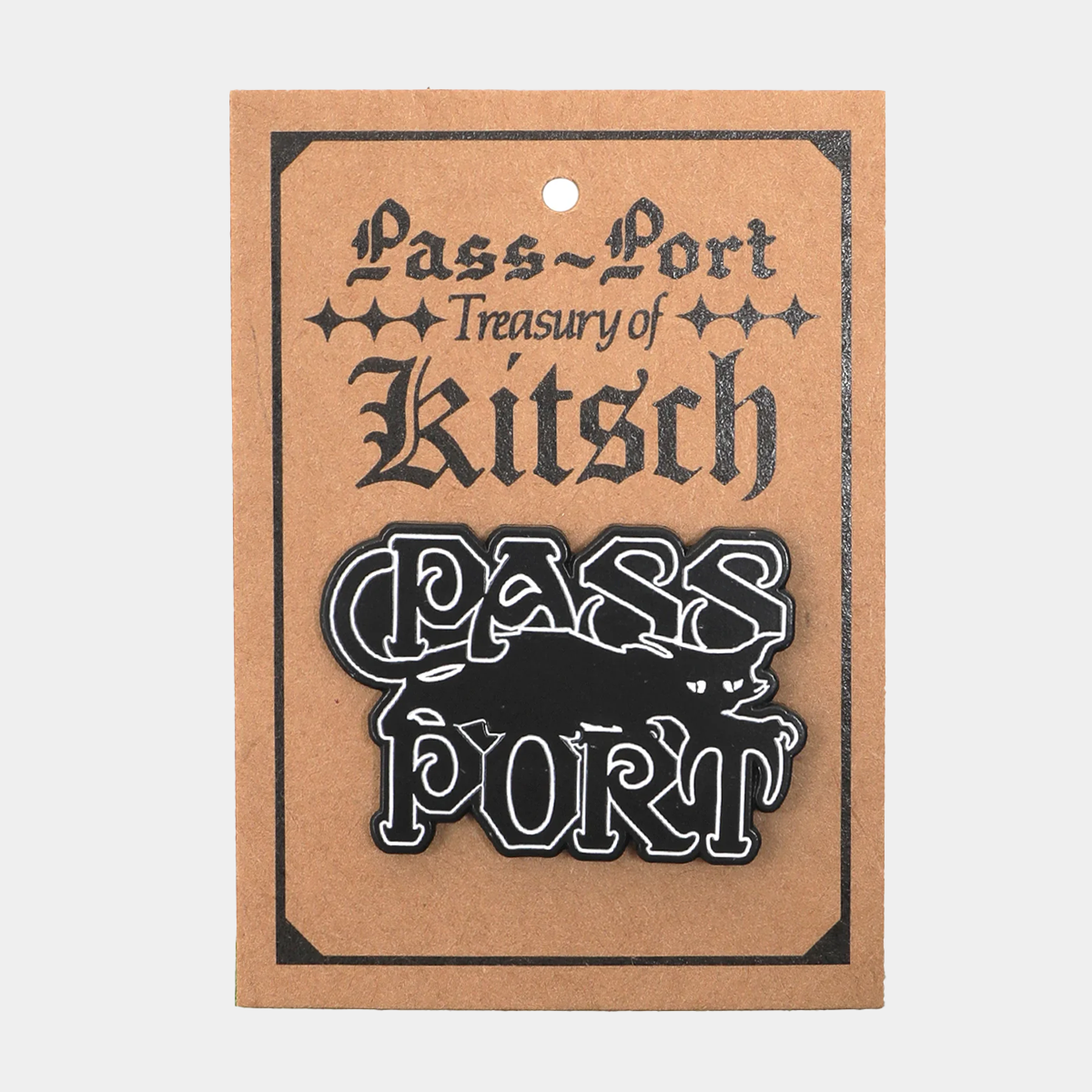 Pass~Port Slinkin' Pin Black + White