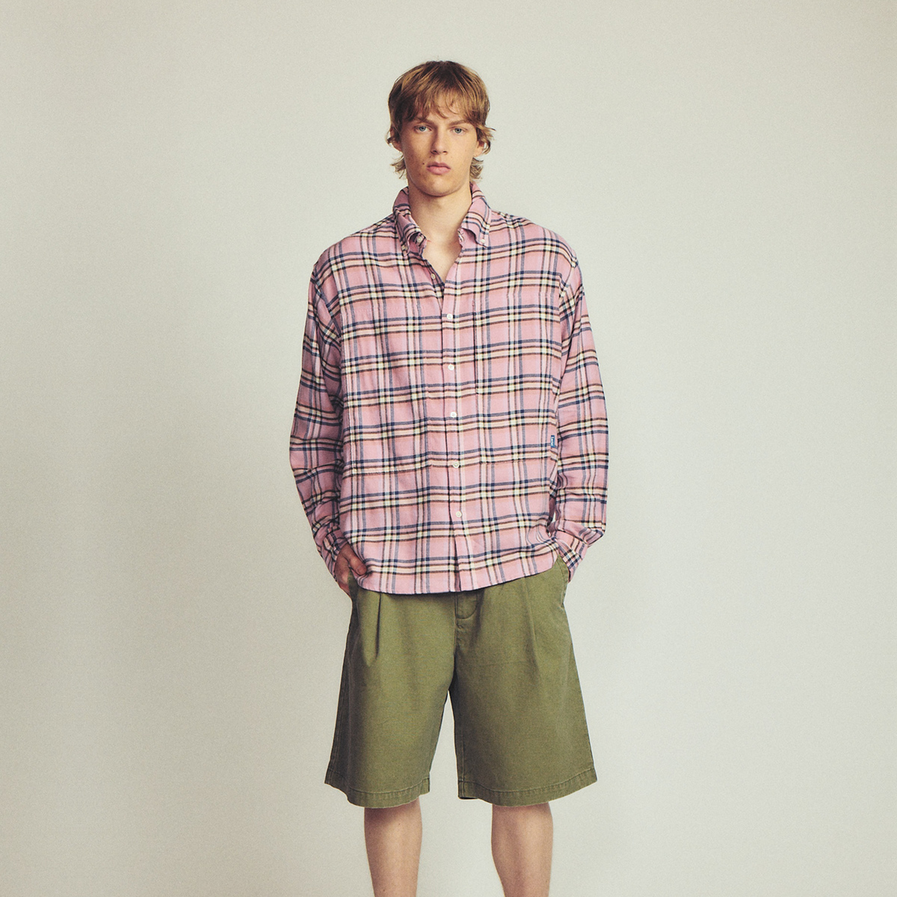 Larriet Grant Shirt Pink Plaid