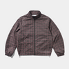 Butter Plaid Nylon Jacket Burgundy