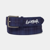 Butter Plaid Belt Navy
