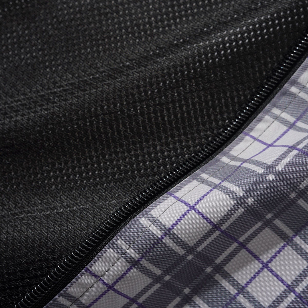 Butter Plaid Nylon Jacket Grey