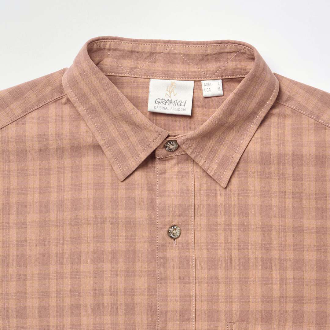 Gramicci Heavy Weight Checkered Shirt Plum