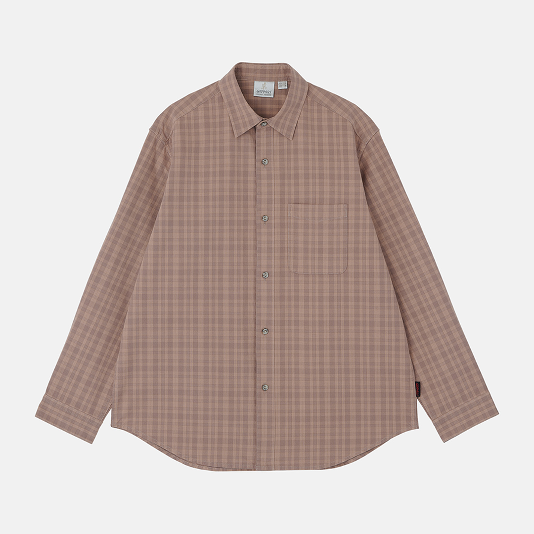 Gramicci Heavy Weight Checkered Shirt Plum