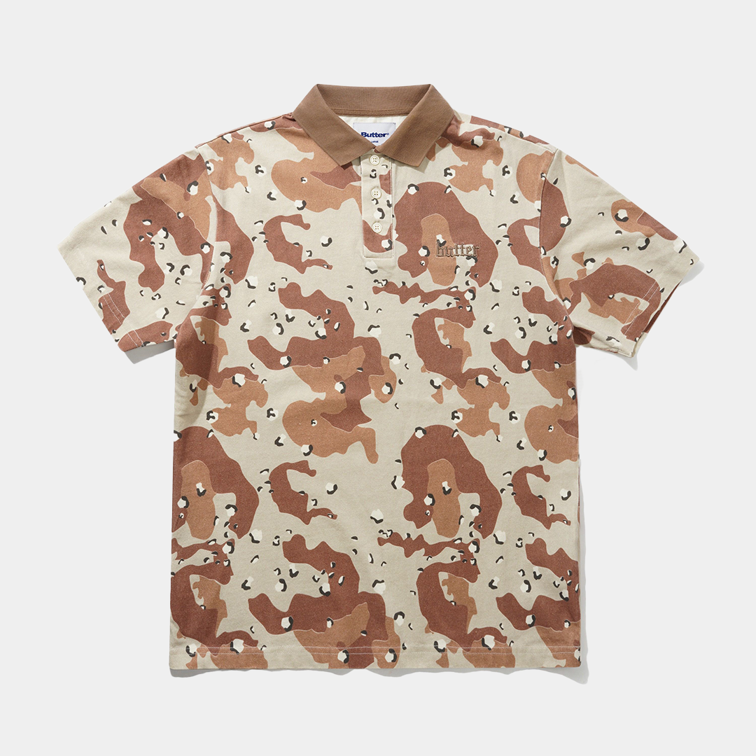 Butter Camo Polo Desert
