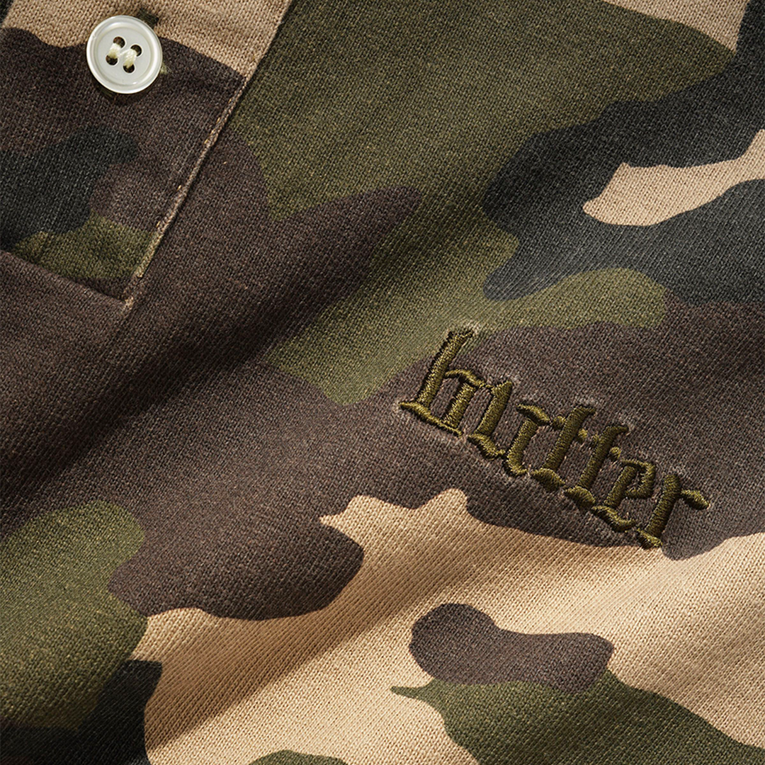 Butter Camo Polo Woodland