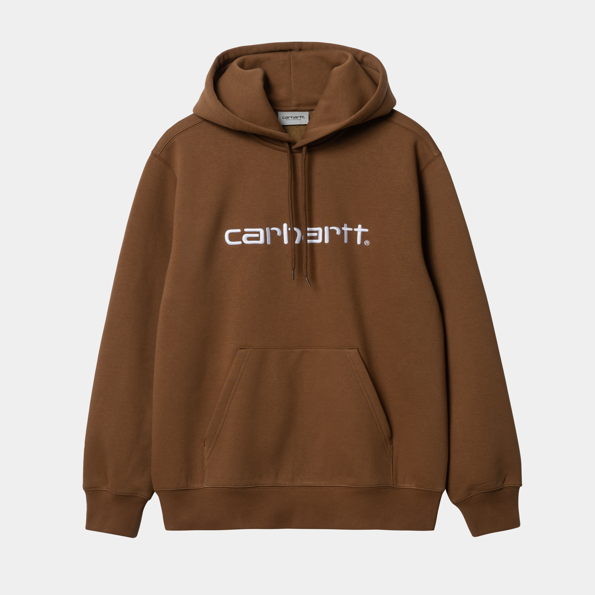 Carhartt WIP Hooded Carhartt Sweat Tamarind + White