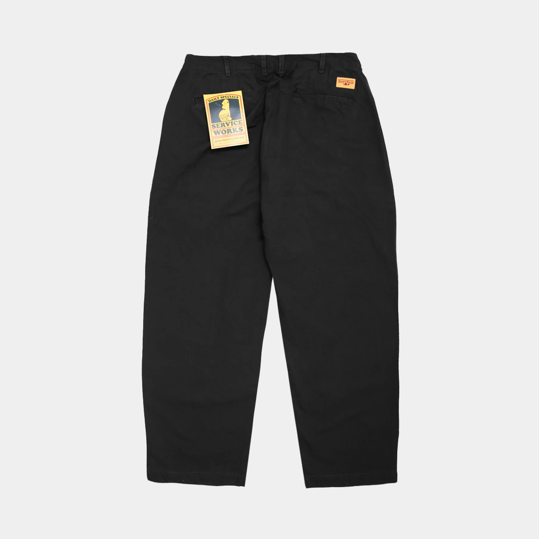 Service Works Twill Part Timer Pants Black
