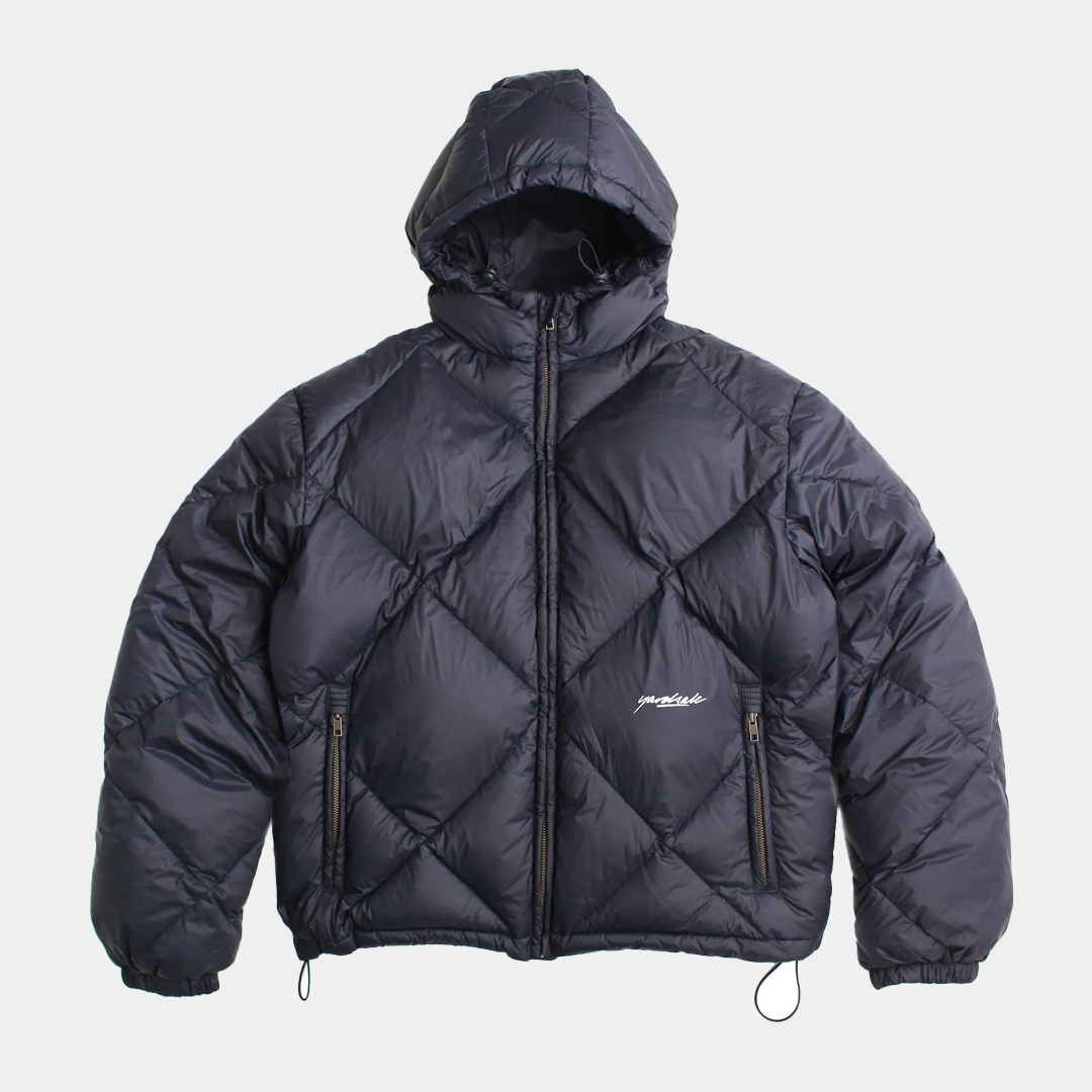 Yardsale Diamond Down Puffer Jacket Navy