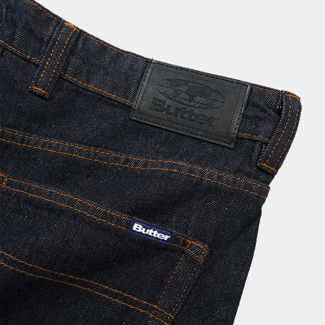 Butter Relaxed Denim Jeans Raw Indigo