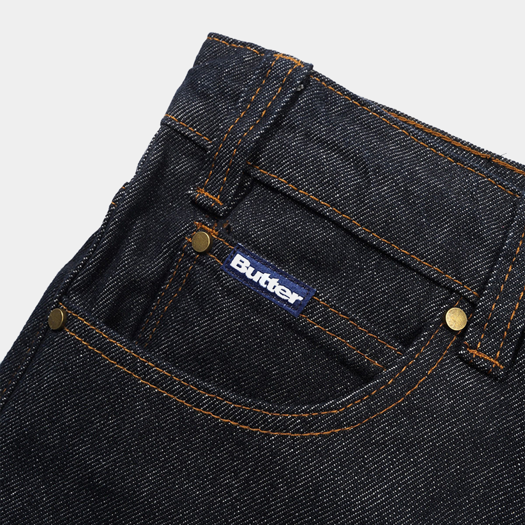 Butter Relaxed Denim Jeans Raw Indigo