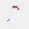 Polar Skate Co. Rib Socks Happy Sad White + Red