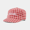 Someday Plaid Script Ballcap Red Brushed Twill