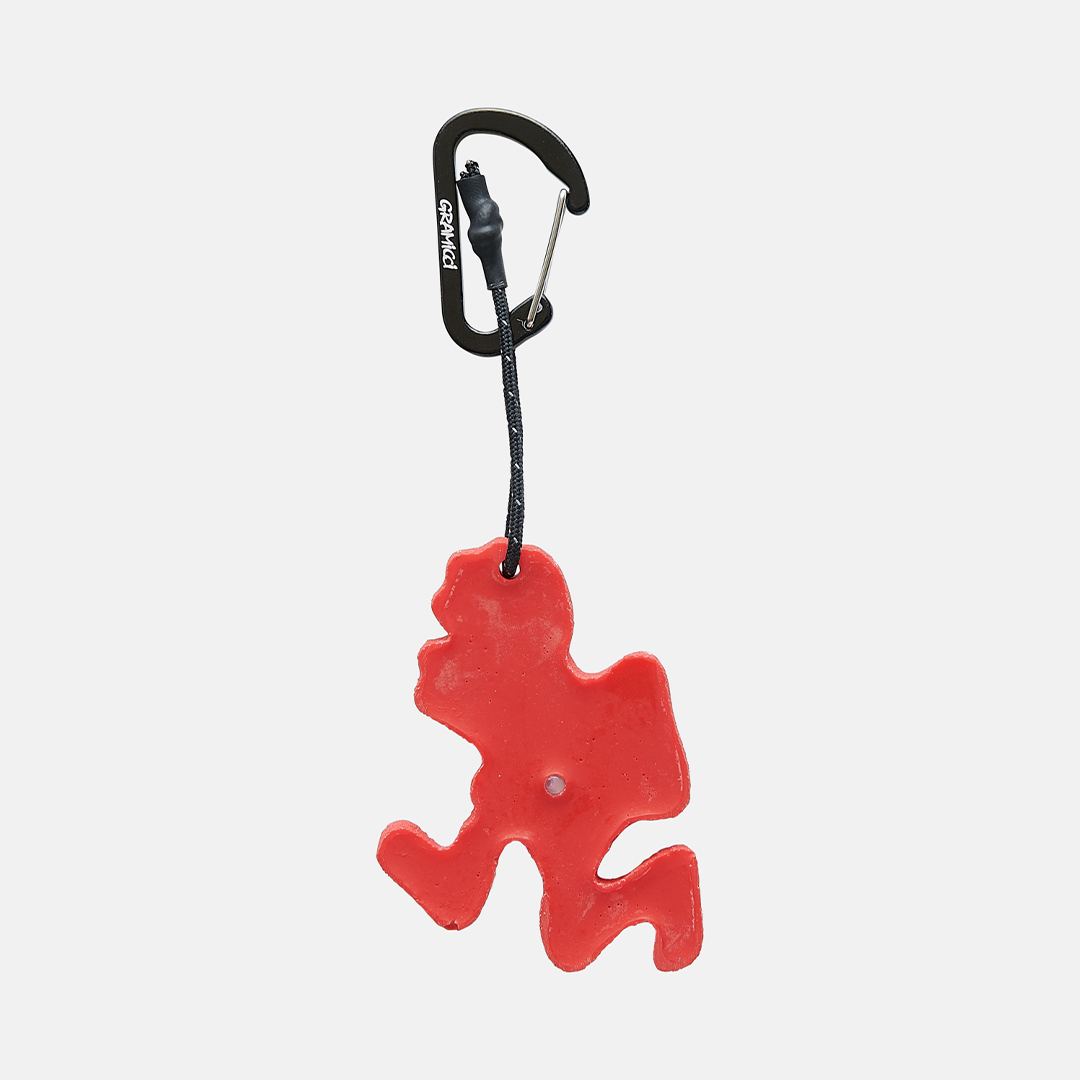 Gramicci Running Man Climbing Key Chain Red