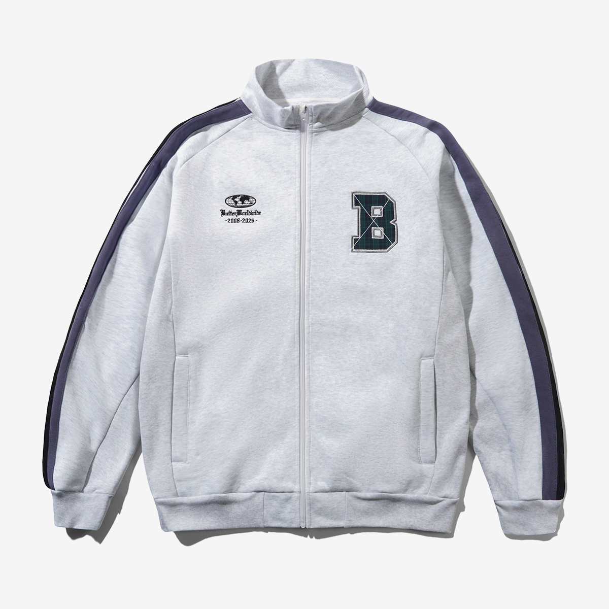 Butter Relay Fleece Track Jacket Ash