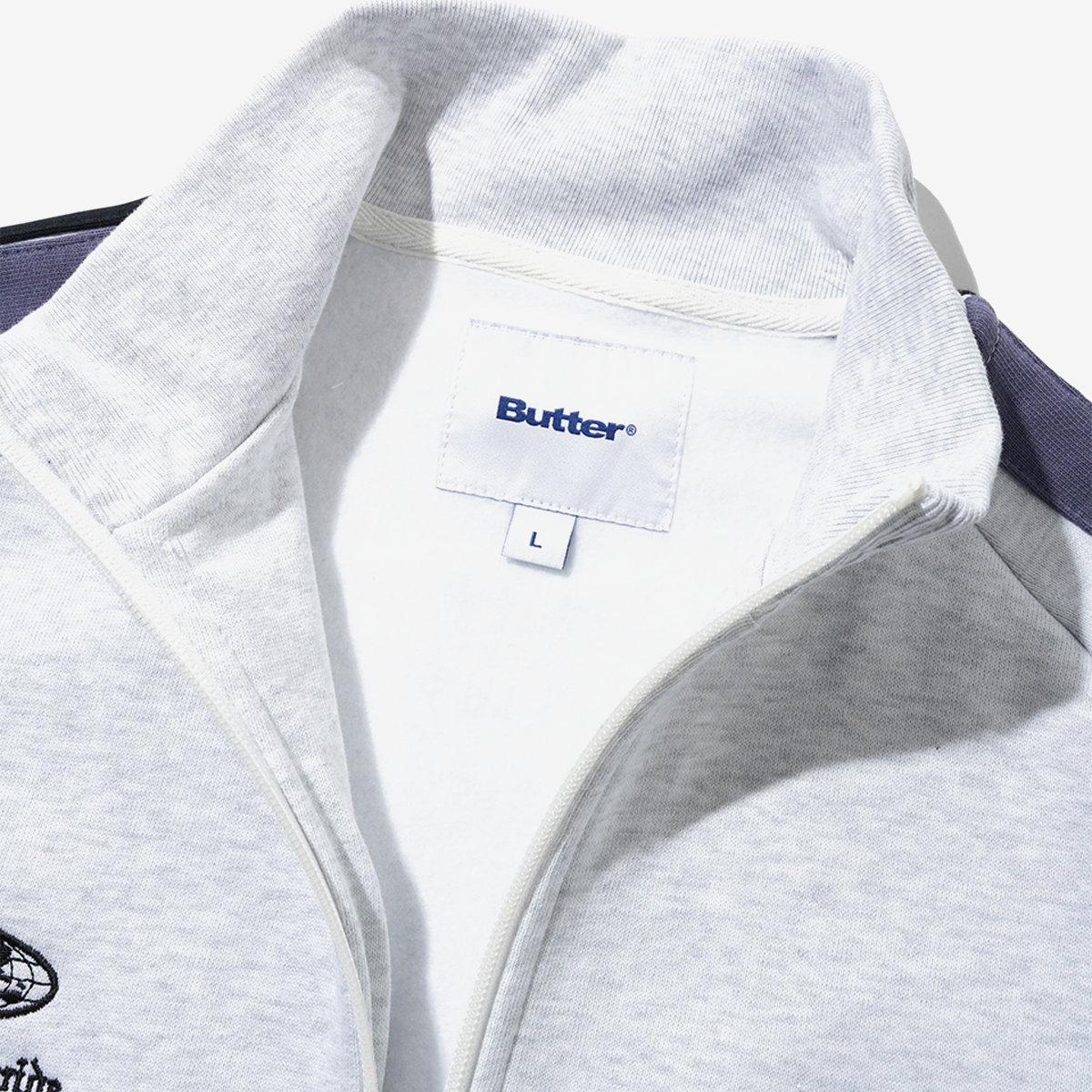 Butter Relay Fleece Track Jacket Ash