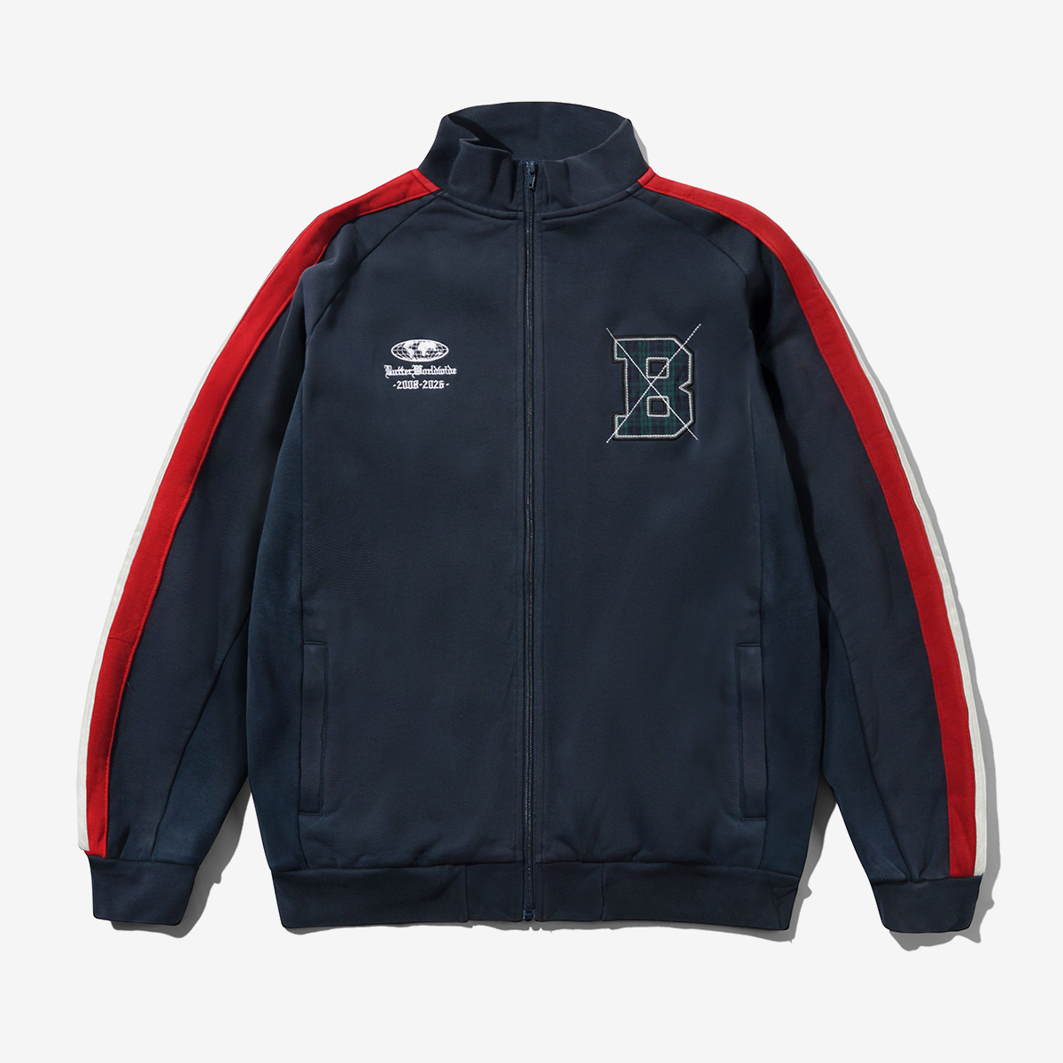 Butter Relay Fleece Track Jacket Washed Navy