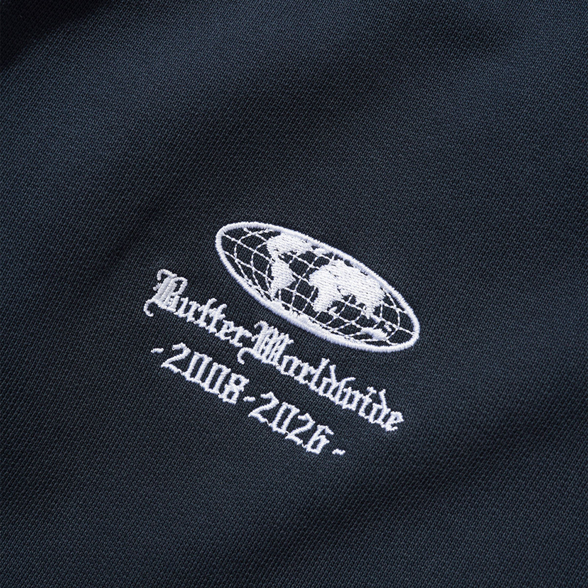 Butter Relay Fleece Track Jacket Washed Navy