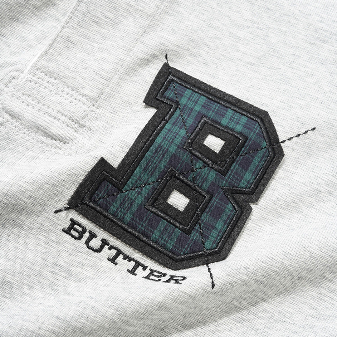 Butter Applique Rugby Polo Heather