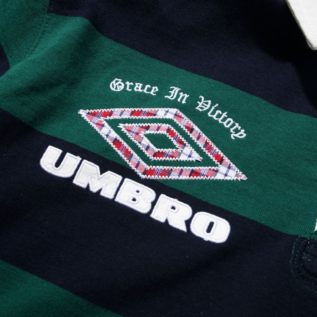 Butter x Umbro Victory Rugby Polo Navy + Forest