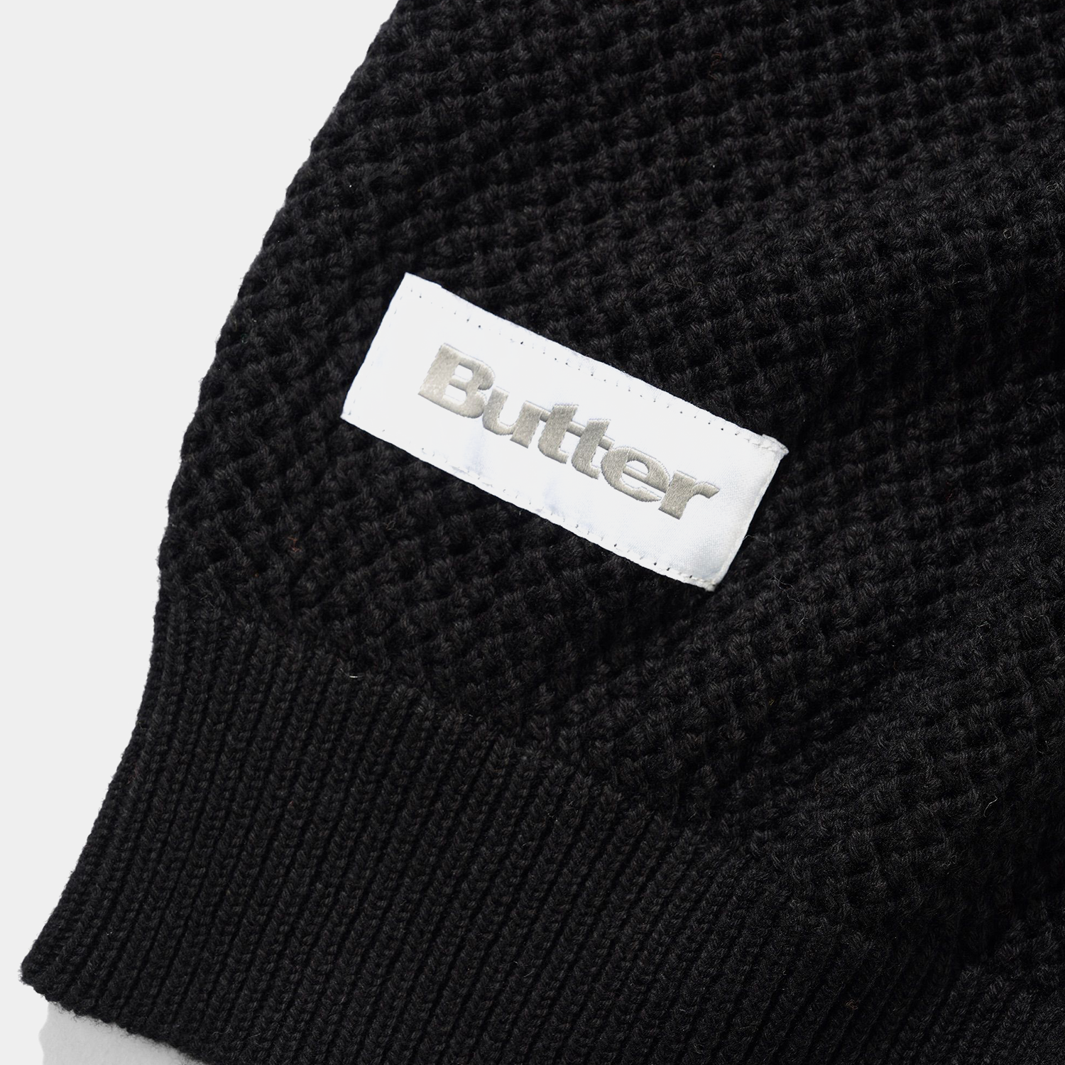 Butter Scribble Knit Sweater Black