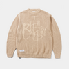 Butter Scribble Knit Sweater Cream
