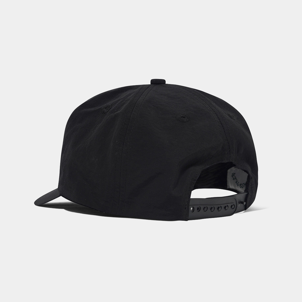 Cash Only Script 5 Panel Cap Black