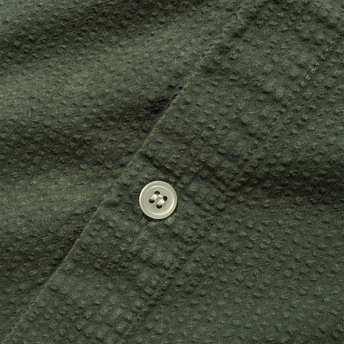Butter Goods Overdye Seersucker S/S Shirt Army