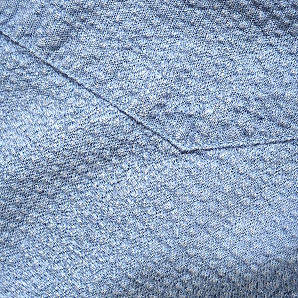 Butter Goods Overdye Seersucker S/S Shirt Blue