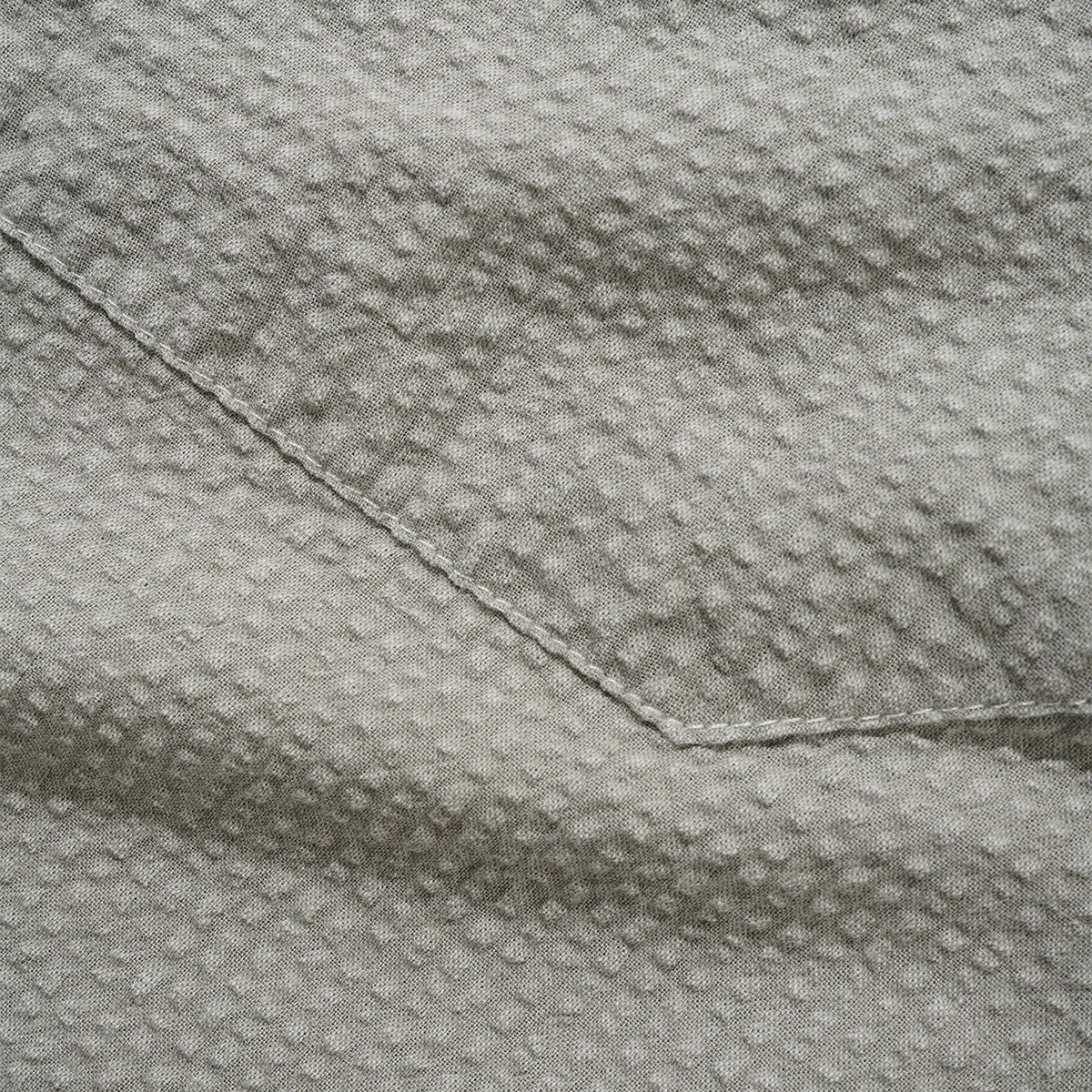 Butter Goods Overdye Seersucker S/S Shirt Grey