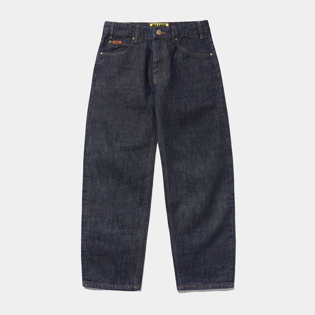 Butter Relaxed Denim Jeans Selvedge Blue