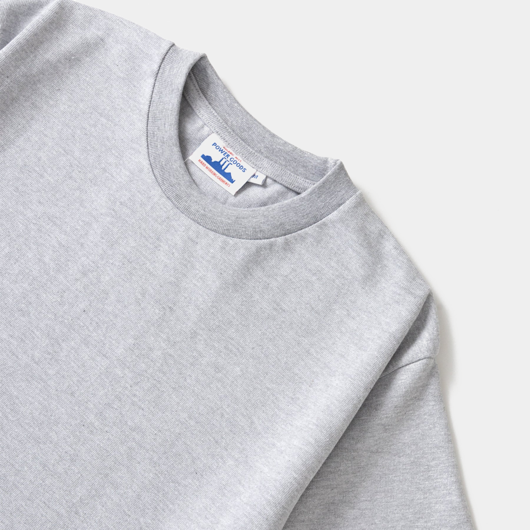 Power Goods Super Weight Tee Heather Grey