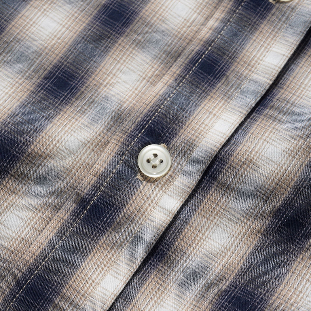 Butter Shadowplaid Shirt Tan