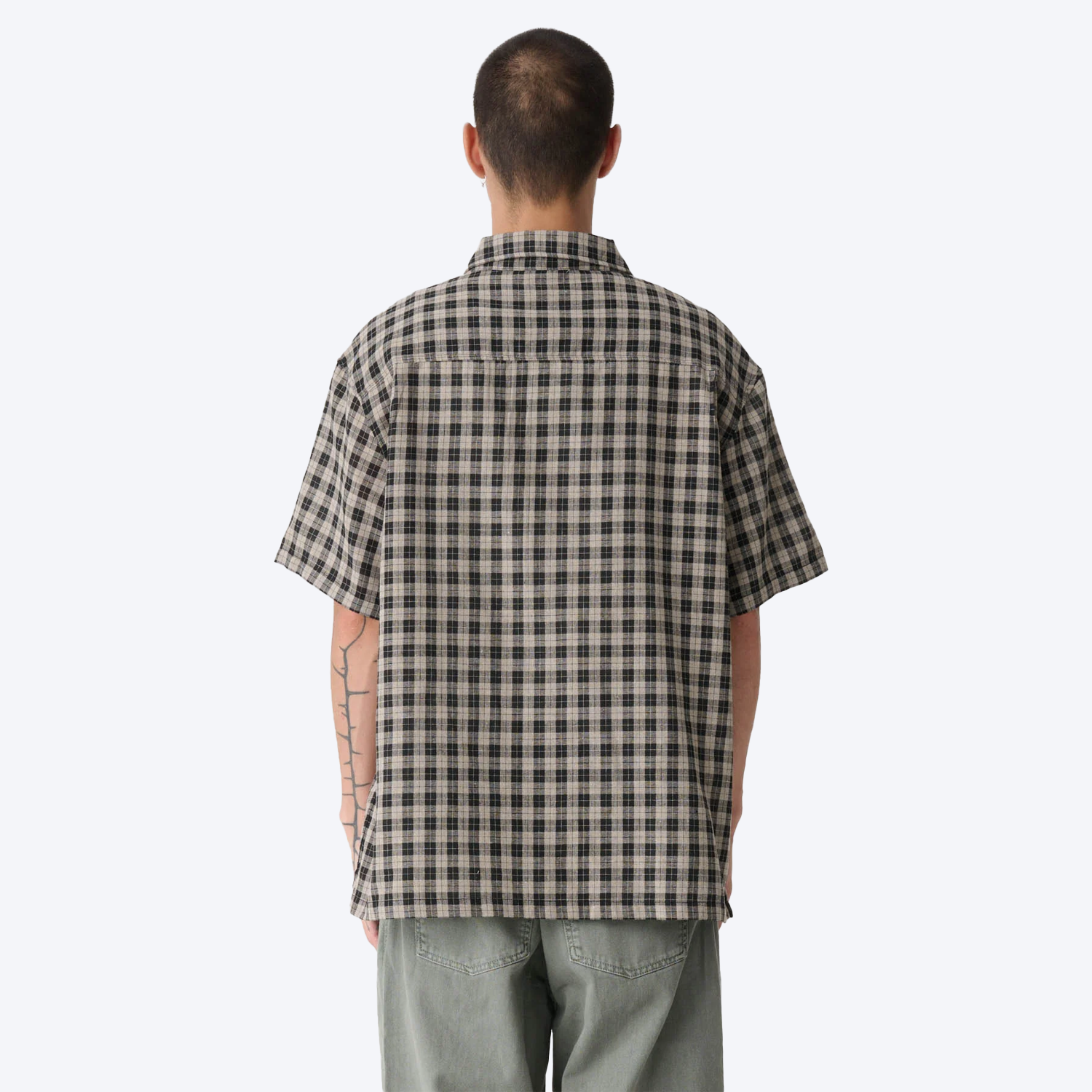 Xlarge 91 Oxford SS Shirt Tan + Black
