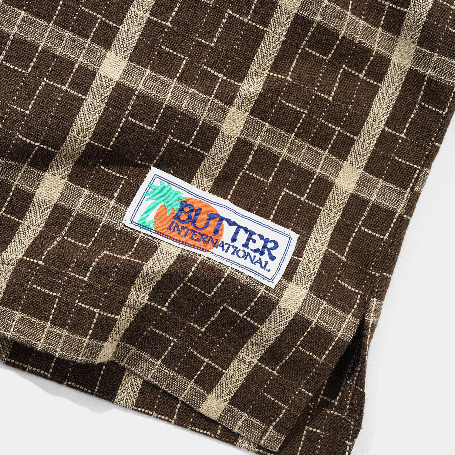 Butter Vacation S/S Shirt Brown