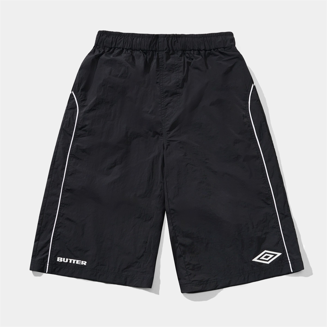 Butter x Umbro Long Track Shorts Black