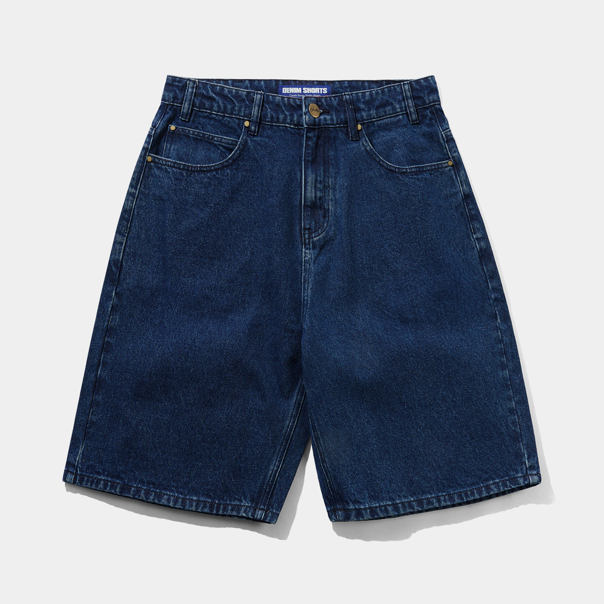Butter Goods Baggy Denim Shorts Dark Blue