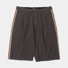 Pass~Port Herringbone Leagues Club Stripe Short Dark Brown