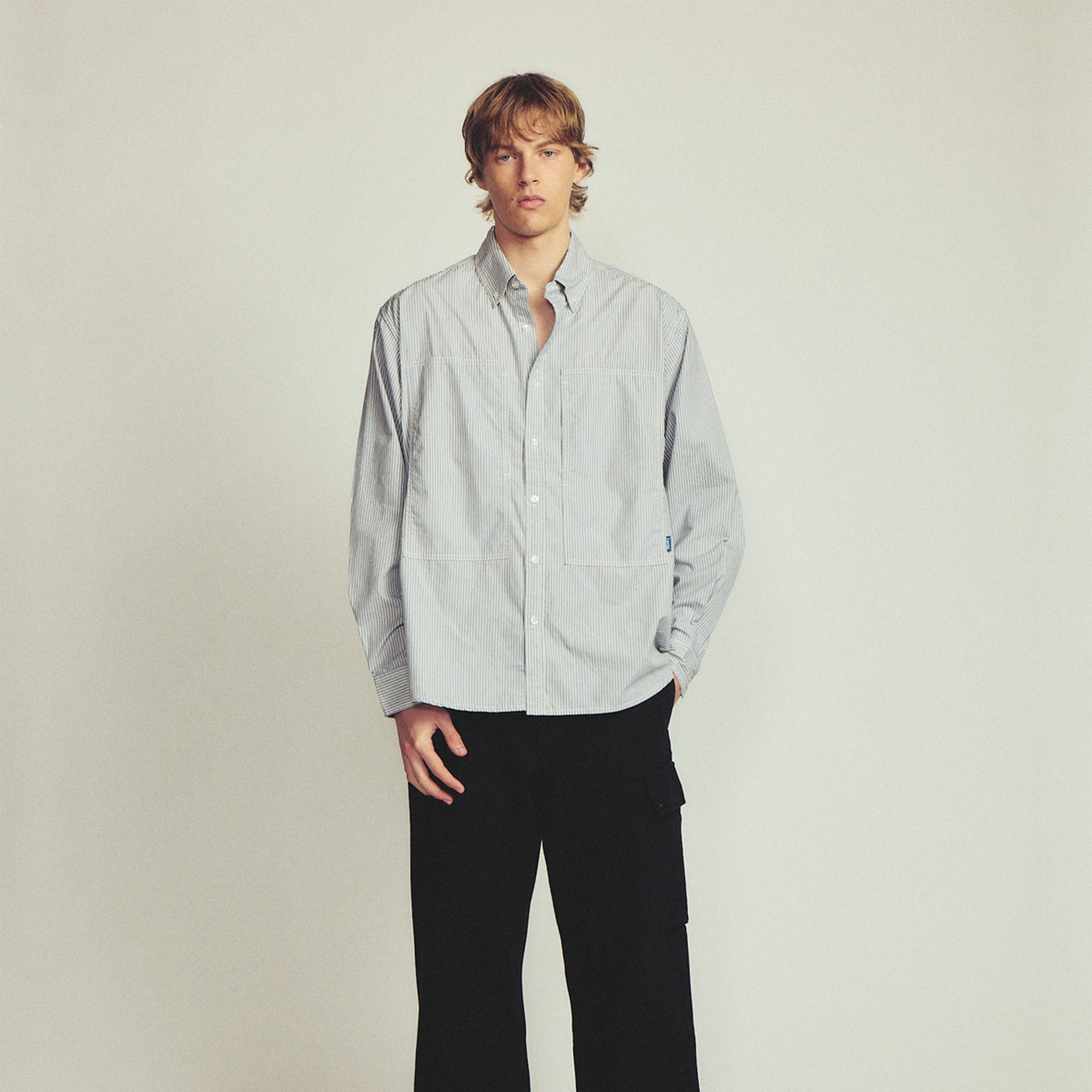 Larriet Grant Shirt Sky Stripe