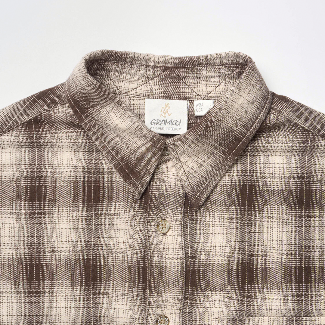 Gramicci Piled Flannel Shirt Slate