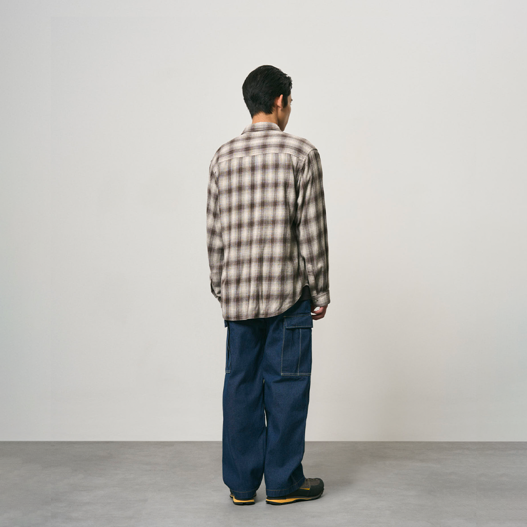 Gramicci Piled Flannel Shirt Slate