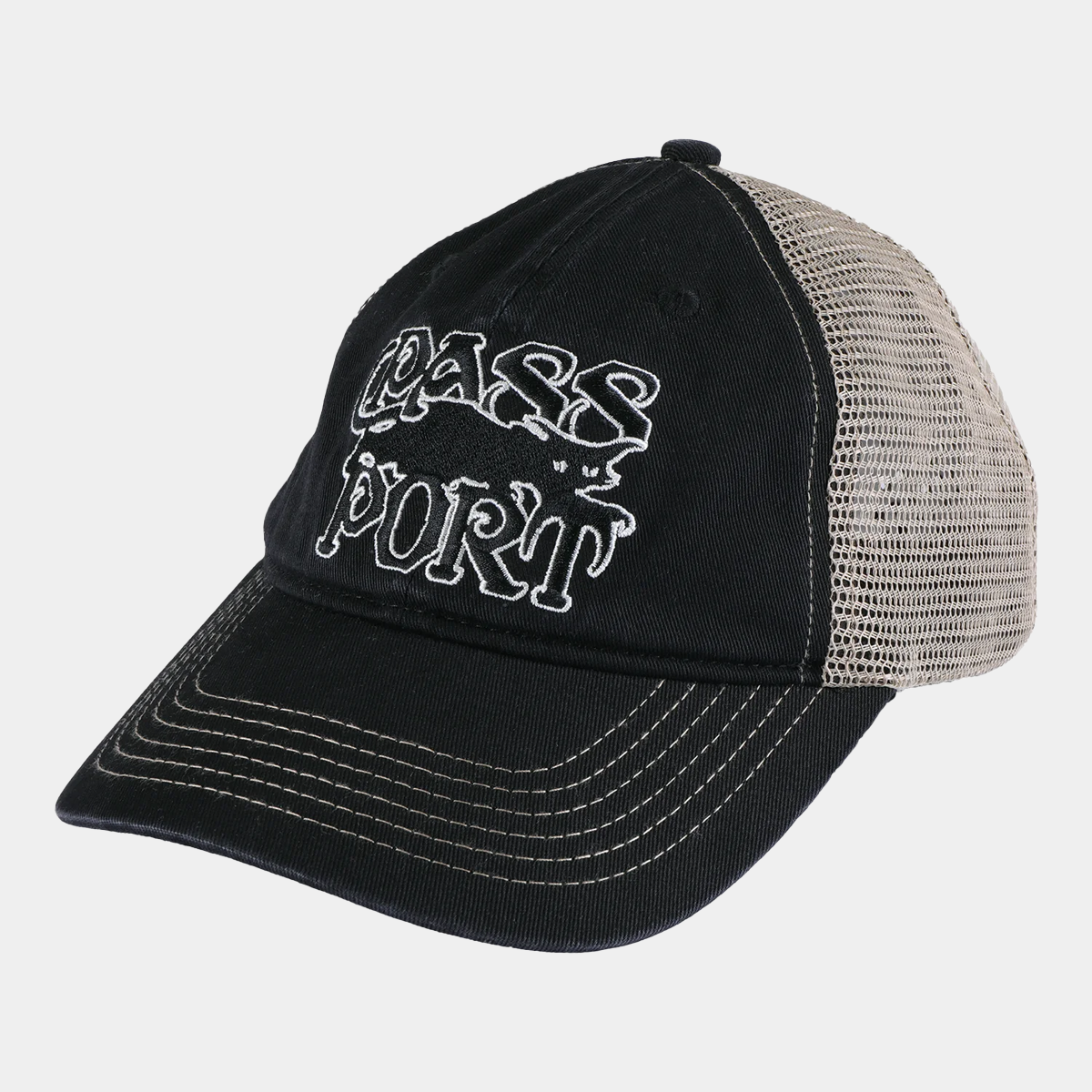 Pass~Port Slinkin' Leagues Trucker Washed Black