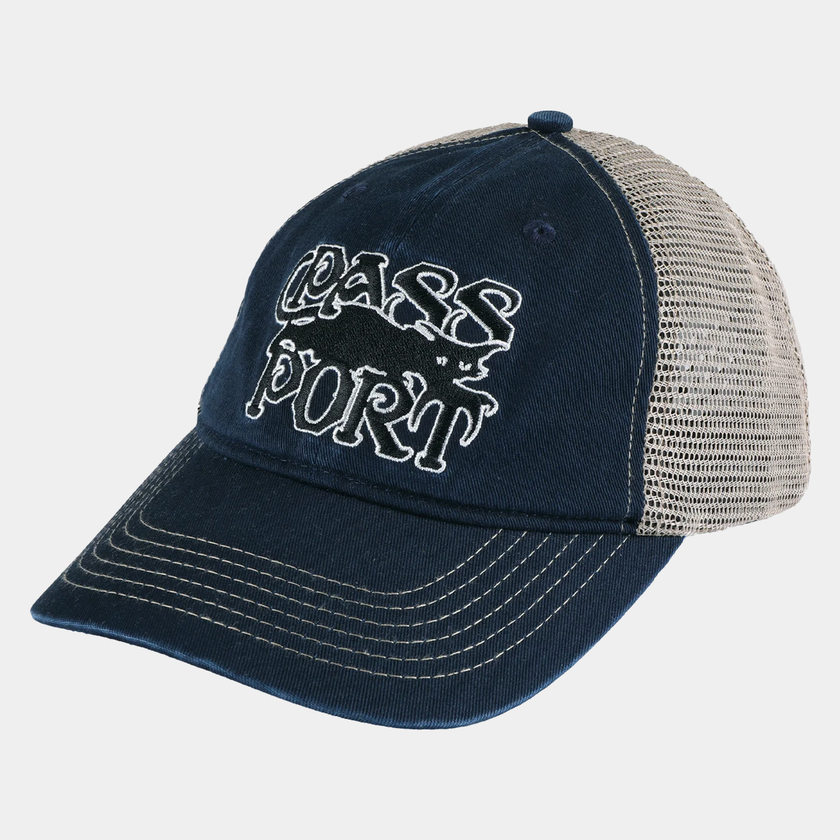 Pass~Port Slinkin' Leagues Trucker Washed Navy