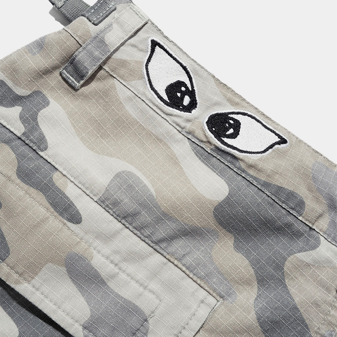 Butter Cargo Shorts Snow Camo