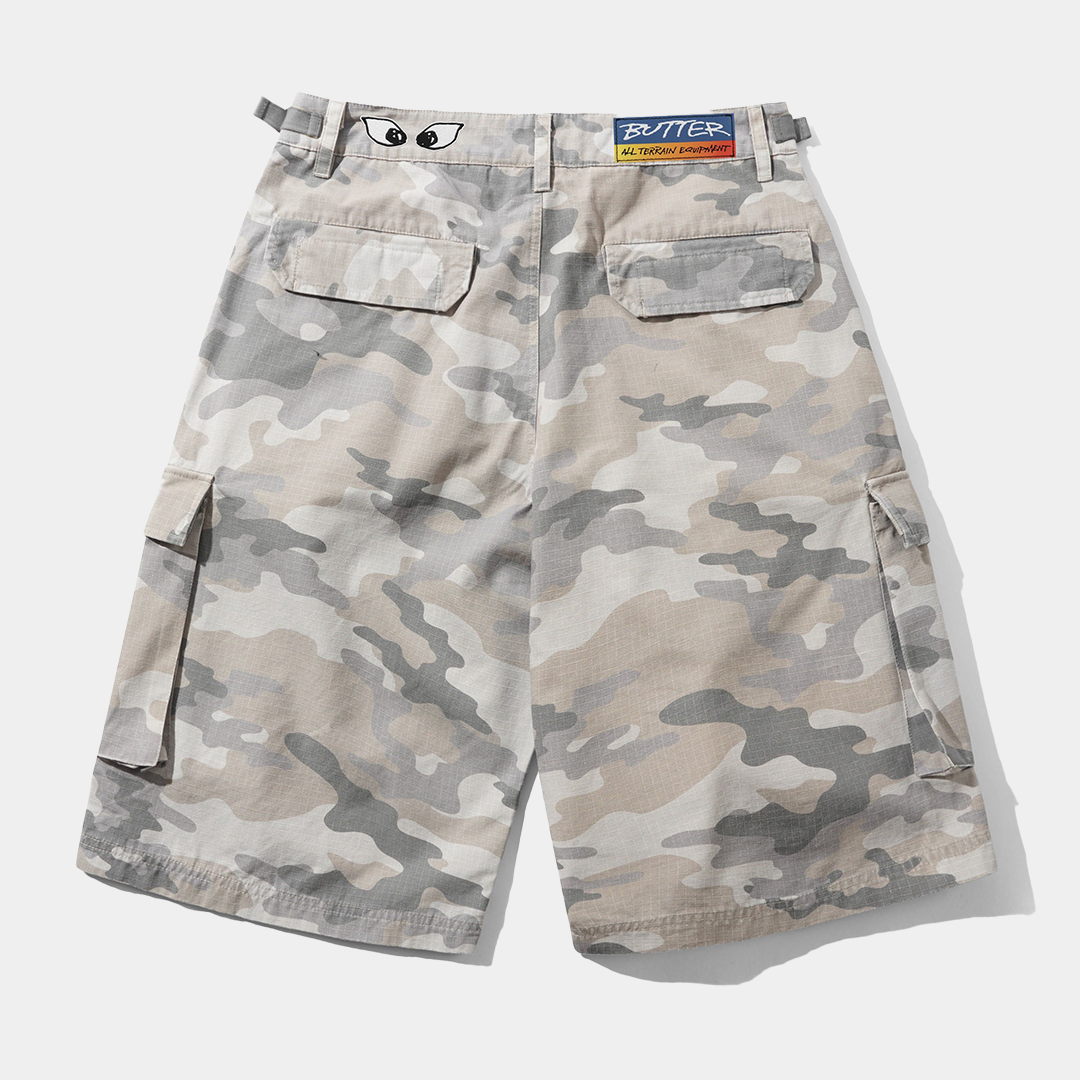 Butter Cargo Shorts Snow Camo